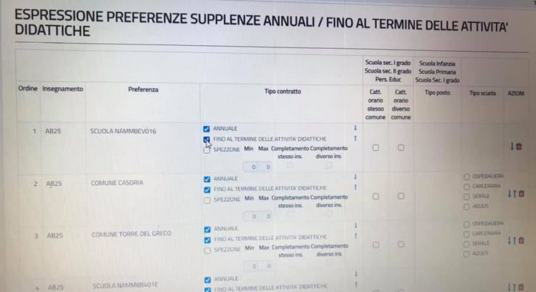 Iniziare la compilazione e poi salvare senza inviare. Clicca per GPS